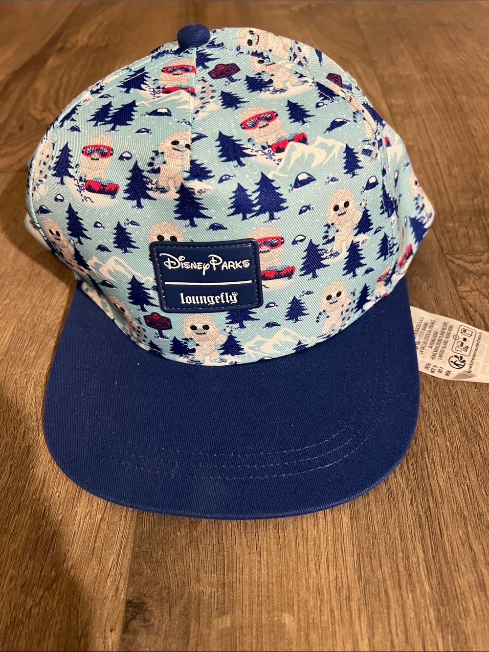 Nwot boys Disney Parks Loungefly Blue Yeti Print Snapback Hat
